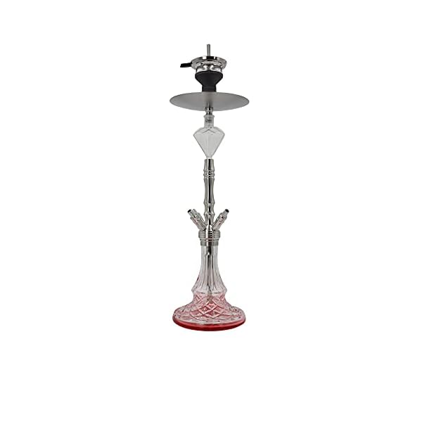 DIAMOND HOOKAH Premium RPO3A Shisha Set, Wasserpfeife Shisha Edelstahl Komplettset mit 4 Anschlüsse/Schläuche. 18/8… – Bild 3