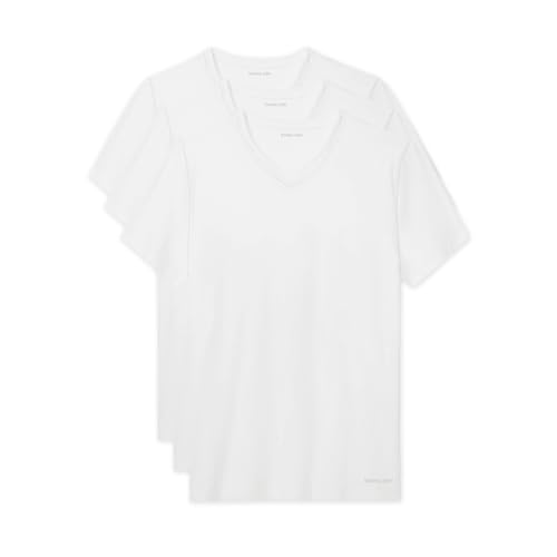 Tommy John Men's Essential Cool Cotton V-Neck Undershirt - Modern Fit