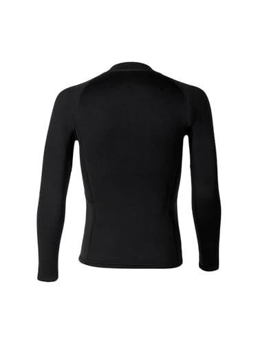 Chaqueta de neopreno para hombre, 3mm, manga larga, para natación, buceo y surf con cierre y estiramiento miniatura 4