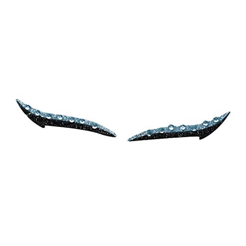 Calcomanías reutilizables de delineador de ojos azul miniatura 1