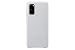 Produktbild Samsung Leather Smartphone Cover EF-VG980 für Galaxy S20 | S20 5G Handy-Hülle, echtes Leder, Schutz Case, stoßfest, premium, hellgrau