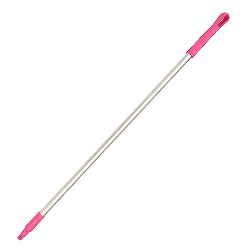 Image of SPARTA Adjustable Aluminum Broomstick, 48 inch Mop and Broom Handle Replacement with Color-Coded System for Environments with Harsh Cleaning Agents, Aluminum, 48 Inches, Pink, (Pack of 12)