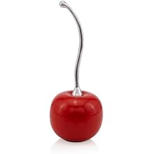 Modern Day Accents 5131 Cereza SM Stem Cherry, Home Decor, Kitchen, Red Kitchen, Cherry Gifts, Table Centerpiece, Cherries Decor, Statue, Sculptures, 14" H