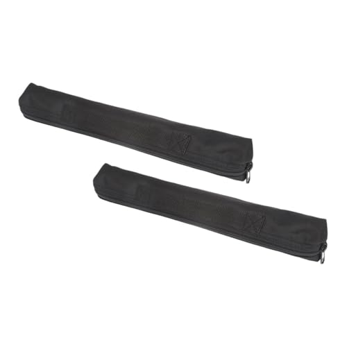 Vaguelly 2Pcs Mini Oxford Fabric Clarinet Saxophone Storage Bags Music Instrument Pouches Durable Zipper Design for Easy Use Black Color with Feature