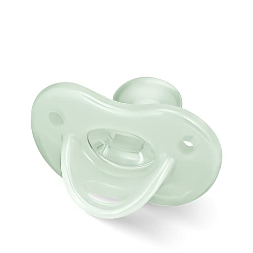 Lillo Do Brasil Chupeta 100% Silicone Calming Brilha No Escuro Bico Simétrico Neutra Tamanho: 1 Contagem (Pacote...