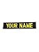 Custom Uniform Embroidered Military Name Tape, Army Airforce Police, Sew-on or with Fastener (Black, with Fastener)