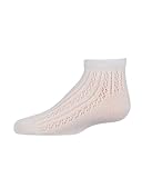 MeMoi Girls Pelerine Cotton Blend Anklet Socks White 8