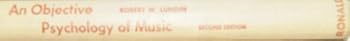 Hardcover Objective Psychology of Music Book
