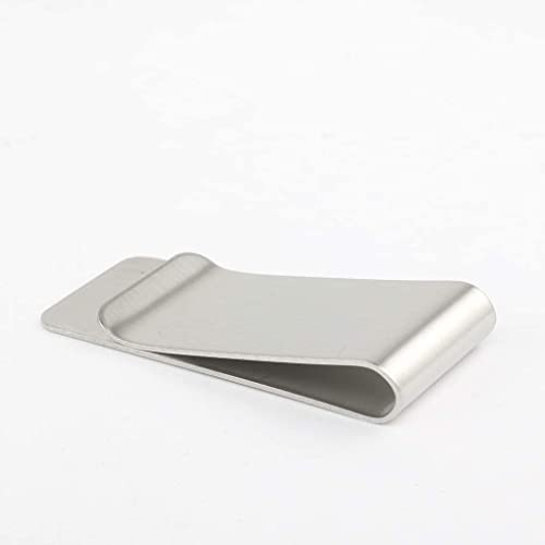 Generic Stainless Steel Money Clip Credit Card Holder Thin Card Holder Money Wallet Silver Colours Creative3