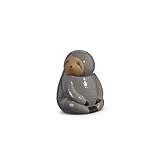 RAZ Imports Ceramic Sloth Piggy Bank, 6.5-inch Height, Dark Grey, Clay, Tabletop Décor, Natural Appeal