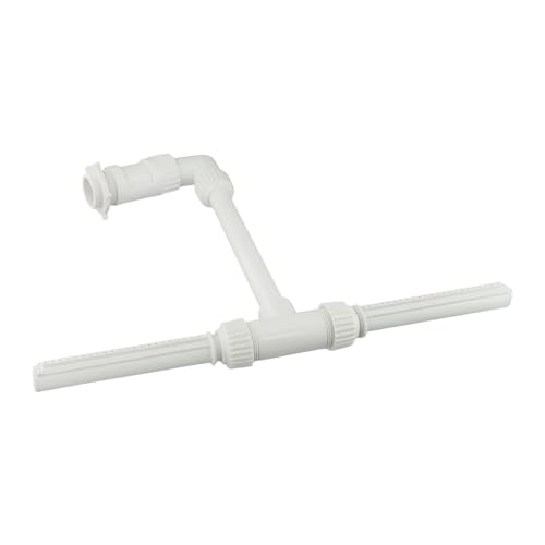 Fontaine de piscine double pulvérisation en PVC blanc - 5