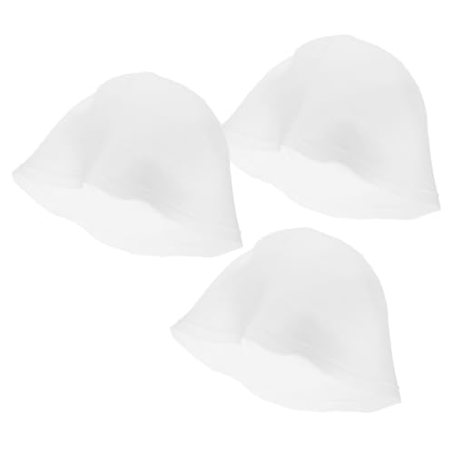 COLLBATH 3 Piezas Gorro para Mechas de Silicona Reutilizable Cómodo y sin Perforación para Teñir Cabello Casa y Salón