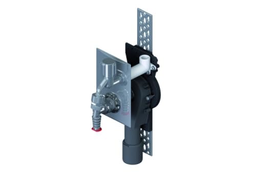 DALLMER Wandeinbau-Waschgeräte-Siphon 406 senkr, lang, DN 40/DN 50