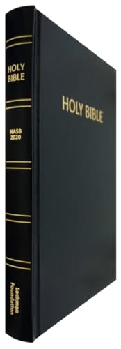 NASB Pew Bible, Black, Hardcover, 2020 text 1581351887 Book Cover