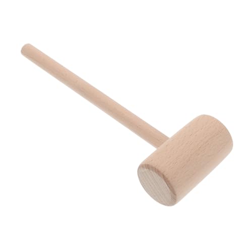 ibasenice Leather Crafts Hammer Beech Tool DIY Mallet Woodworking Hammer for Leatherworking
