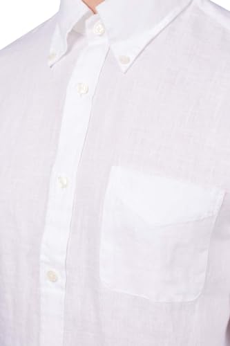 Brooks Brothers Men's All Linen The Original Polo Long Sleeve Shirt,3