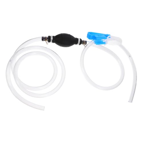 Mikinona 1 Set Oil Extractor Hand Fuel Pump Gasoline Gas Siphon Kit Manual Siphon Pump Siphon Pump for Gasoline Hand Fuel Pumps Siphon Hose for Gasoline Fuel Siphon Pvc Transparent