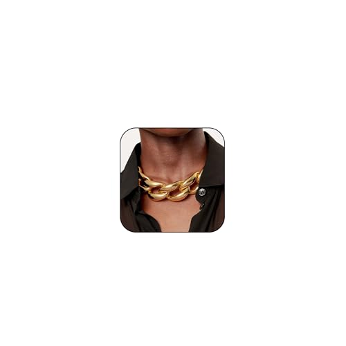 choice of all Chunky Gold Necklace Statement Necklace for Women Punk Chunky Chain Necklaces Dainty Gold Choker Accessories Jewelry for Women Trendy