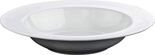 Wilmax WL-991217/A - Piatto profondo in porcellana, diametro 23 cm, capacità 450 ml, colore: Bianco