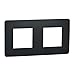 Schneider Electric NU200454 Unica Studio - plaque de finition - Anthracite - 2 postes