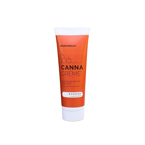 VitalizeNature CANNA CREME – Hochdosiertes CBD Gel 1425 mg – Wärmendes Muskel- & Gelenkgel mit CBD & Wärmextrakten – Unterstützt Beweglichkeit & Löst Verspannungen – 120 ml VitalizeNature CANNA CREME – Hochdosiertes CBD Gel 1425 mg – Wärmendes Muskel- & Gelenkgel mit CBD & Wärmextrakten – Unterstützt Beweglichkeit & Löst Verspannungen – 120 ml