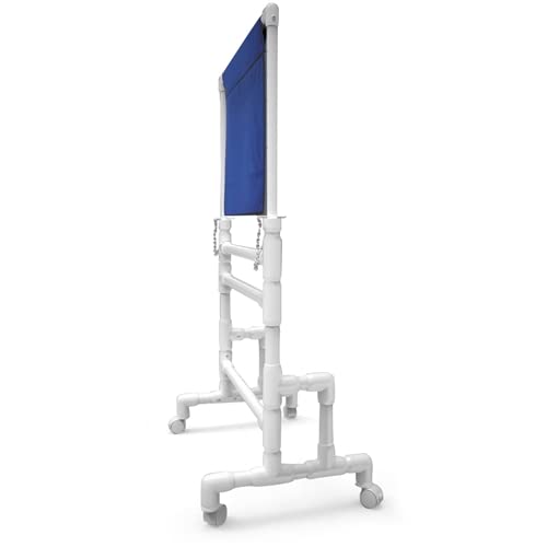X-Ray Mobile Shield - 24"W x 24"H, PVC Base, 0.5mm Lead Solid Panel, USA Made