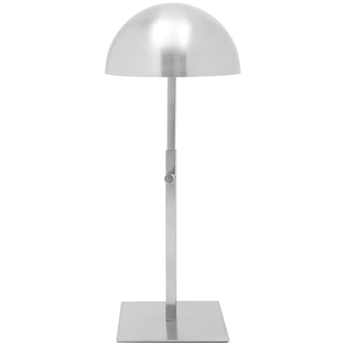 Levemolo Soporte de Exhibición de Sombreros Ajustable de Acero Inoxidable para Tienda Soporte Metálico para Gorras Base Cuadrada Cepillada para Mostrar y Proteger Sombreros Mostradores y