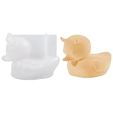 Kaezuy Silikonformen 3D Ente Gießform Für Kerzen Seife Gips Epoxidharz DIY Handwerk Geschenk...