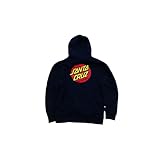 サンタクルズ CLASSIC DOT ドットロゴ ZIP HOOD ジッパーフードスウェット パーカー NAVY 紺 ネイビー (JP, アルファベット, L, ネイビー)