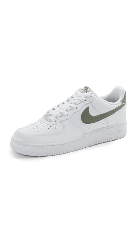 Nike Men's Air Force 1 '07 ESS Sneakers, White/Lt Army, 11.5 Medium US