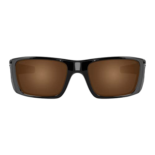 Image of Well-aimed Replacement Lenses Compatible with Oakley Fuel Cell OO9096 Sunglasses - Brown Polarized