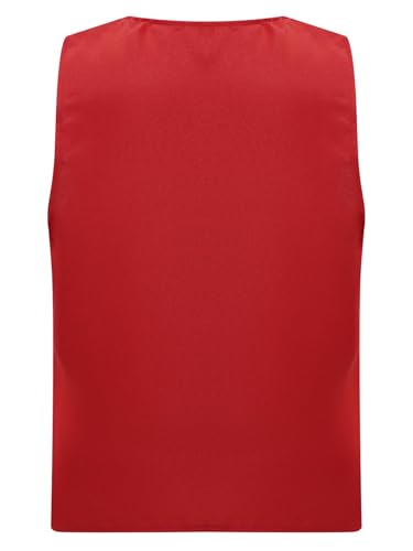 Kids Boys Girls Volunteer Vest Sleeveless Button Down Waistcoat School Activities Uniform Jacket Safety Vest2