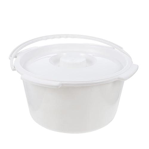 Beavorty Senior's Easy-Clean Urinal Bucket Spittoon Lid Handheld Potty for Home or Hospital Use
