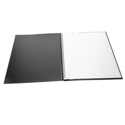 DECHOUS Music Folder Durable Binder for Piano Scores Marching Band Flip Folder Pages Sides Transparent Inserts for Organizing Music and Test Papers