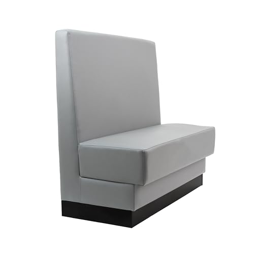 Image of FDP Pro Series Single-Sided Restaurant Booth - Dark Gray, 15425-DG
