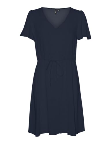 Robe courte fluide Vero Moda femme bleu marine taille L vêtement été chic