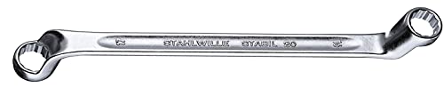 Stahlwille 41041317 Double Ended Ring Spanner (Wrench) with Offset Heads, Chrome Alloy Steel & Chrome Plated, Has Anti-Slip Drive Profile, For Work in Confined Spaces, Size 13 x 17 mm, L. 245 mm #1