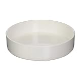 Sammons Preston High-Sided Dish, White, Durable Melamine Plastic Plate has 7.75