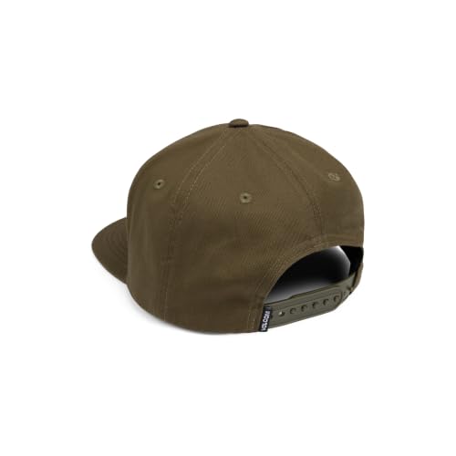 Image of Volcom Men's Snapback Hat - 6-Panel Twill Flat Brim Cap Adjustable Snap Closure
