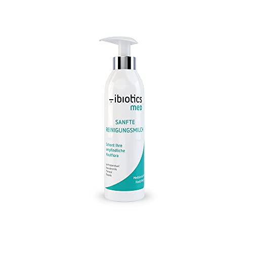 ibiotics Sanfte Reinigungsmilch 200 ml med | Gesichtsreinigung bei Neurodermitis, Psoriasis, Akne und Rosazea | Entfernt selbst wasserfestes Makeup Cover