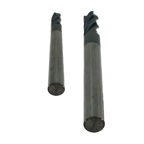 Image of 2PCs Micrograin Carbide Square End Mill Extra Long Reach 4 Flute 3 /8in (3 /8'' x 7 /8'' x 3 /8'' x 4''L x 4F), for Milling Alloy Steels, Hardened Steel, Metal & More, 2 Pack