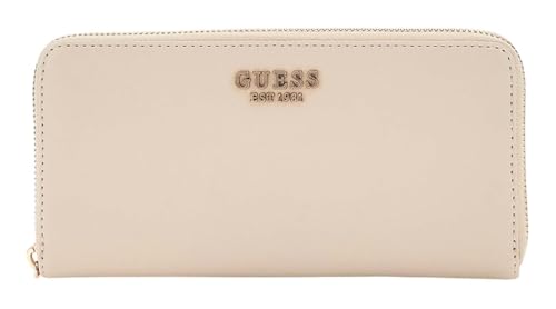 GUESS Laurel SLG Zip Around Wallet L Bone grand portefeuille femme chic beige