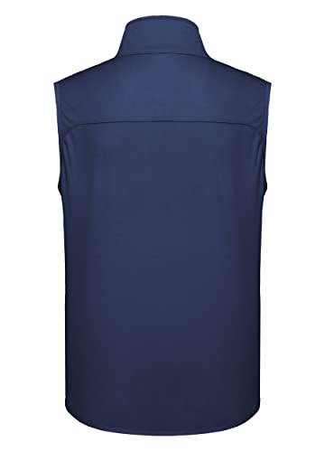Willit WILLITWOA0300279321MA Men'S Golf Vest Lightweight Softshell Vest Outerwear Sleeveless Jacket Hiking Runing Causal Deep Blue Medium thumb #5