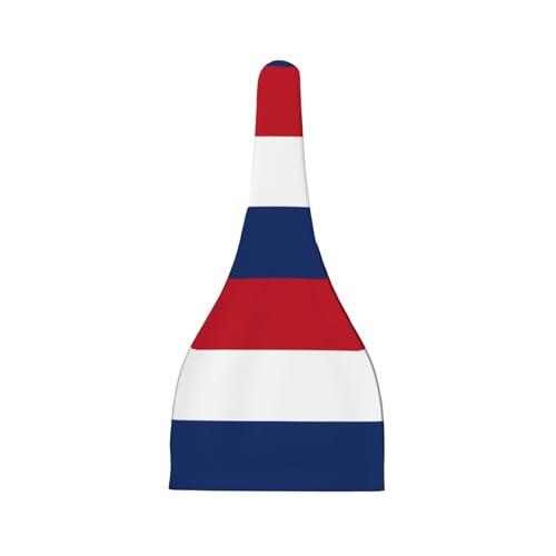 Newborn Baby Hat, Dutch Flag Print Soft Top Knot Beanie Cap, Cute Baby Headwear for 0-6 Months Black2