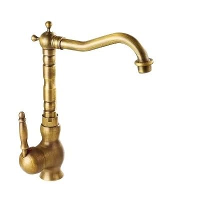 Robinet de lavabo vintage à bec rotatif pour une cuisine ou salle de bain rétro