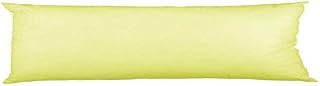 Maria Luxury Bedding & Linen Lemon Bolster Pillow Case Pregnancy Support Pillowcase for Long Bolster Pillows Cotton Blend Bolster Pillow Case - 4.6ft (19" x 54")