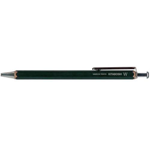 Bolígrafo Kitaboshi de 1,0 mm con barril de madera verde oscuro 2