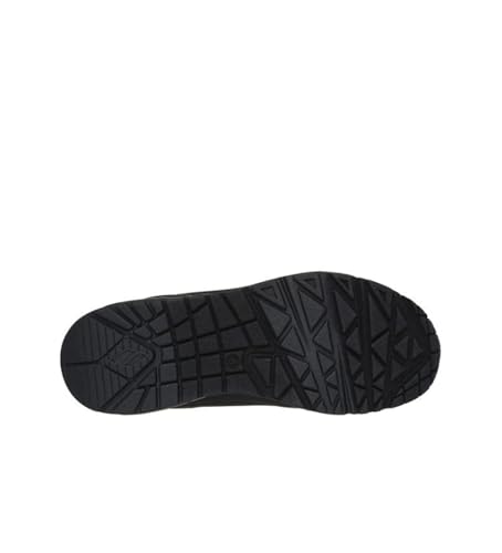 Image of Skechers Women's Uno - Shimmer Away Wedge Slip-On Fashion Sneakers, Black /Black, 9.5