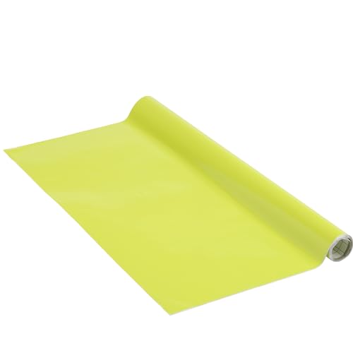 Venilia Lámina adhesiva, Verde lima Mate Amarillo, 45cm x 1,5m, Espesor 95μ, Vinilo autoadhesivo para muebles o cocina, decorativas papel pintado pared, PVC sin ftalatos, Fabricado en UE
