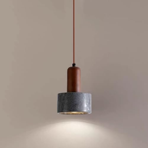Jadssox Lámpara colgante de techo de piedra nórdica Wabi-Sabi Lámpara colgante Accesorio de iluminación de isla de cocina Lámparas de suspensión de cabecera Luces colgantes modernas para mesa de comed
